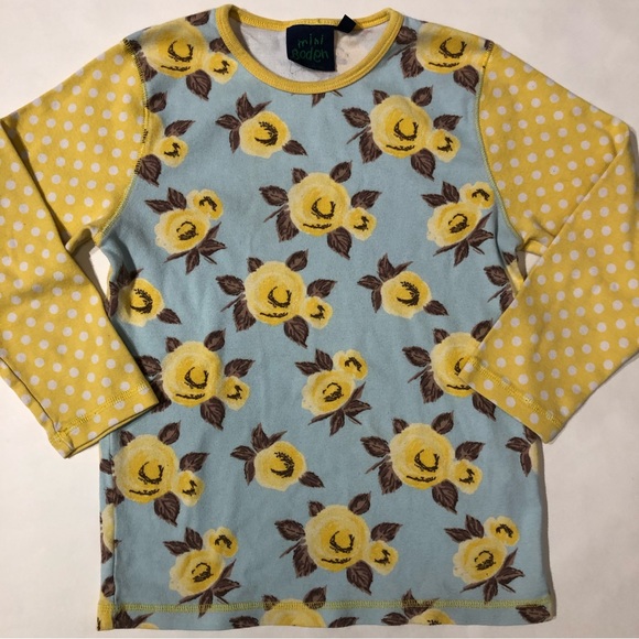 Mini Boden 11-12 flower mixed print top - Picture 2 of 5